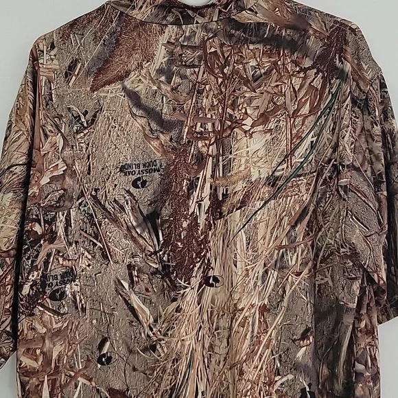 Men's Large Mossy Oak Shirt Camuflaje Short Sleeve T-Shirt - Picture 5 of 10